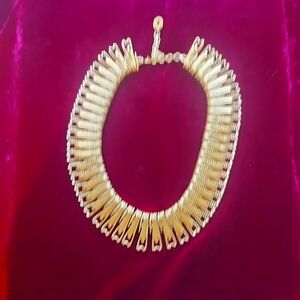 Monet gold tone necklace/choker